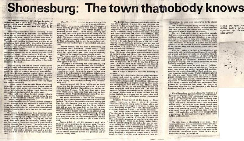 Shonesburg: The town that nobody knows
