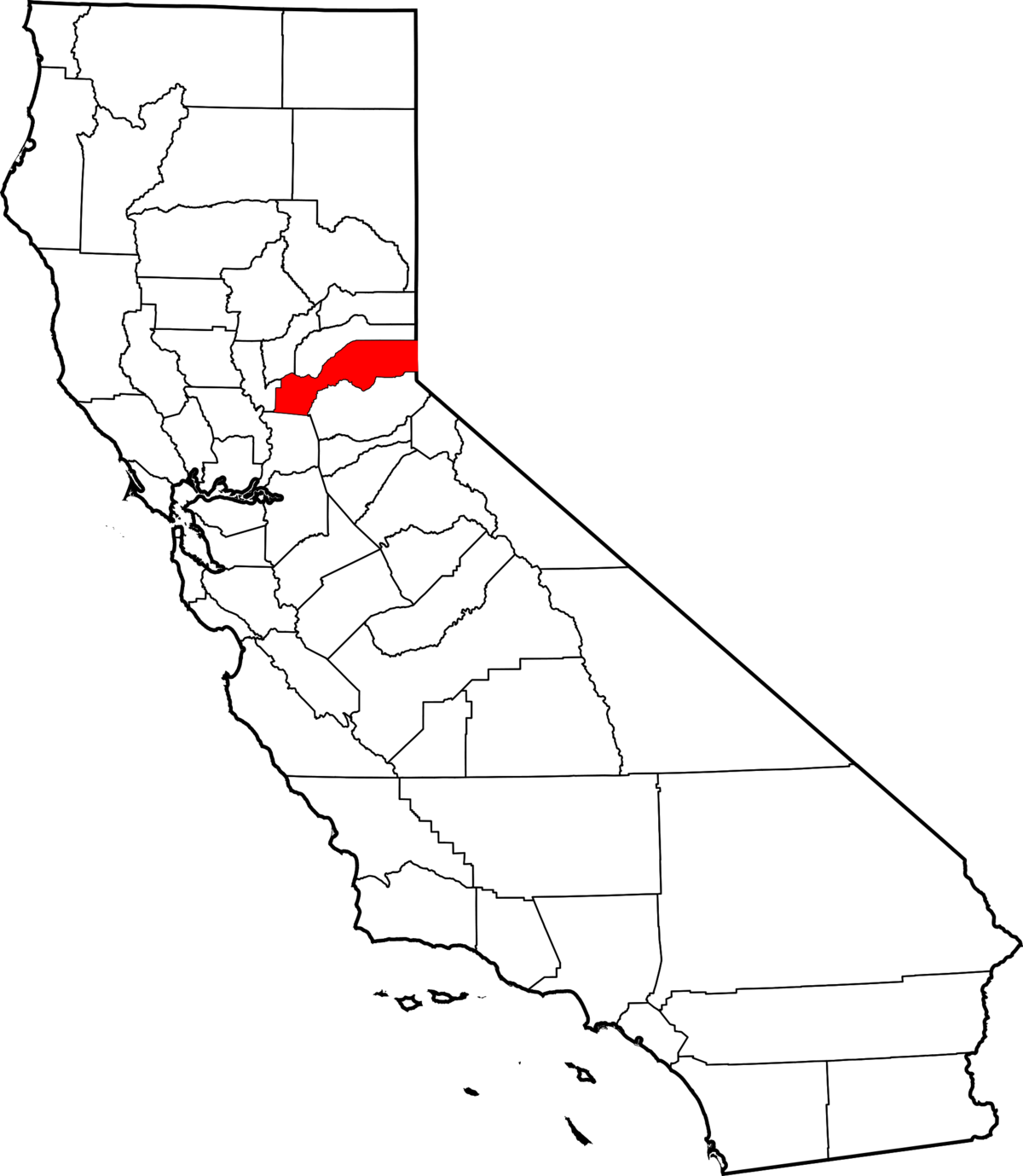 1200px Map Of California Highlighting Placer County 