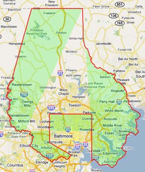 300px Baltimore County Boundary Map 