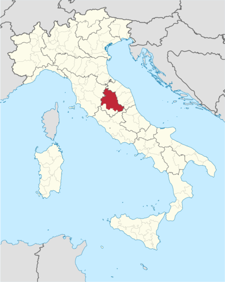 450px IT Locator Map Italy Perugia 