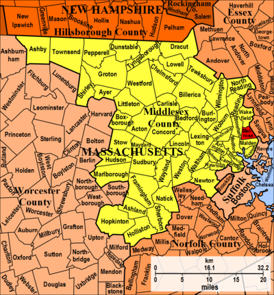 400px MA Middlesex Co Melrose Map 