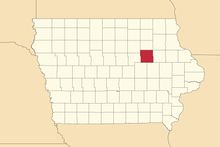 220px US Locator Map Iowa Black Hawk 