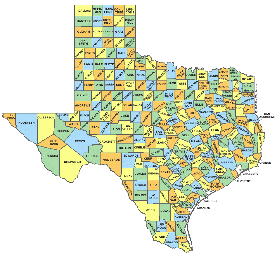 Texas Counties Map Genealogy FamilySearch Wiki