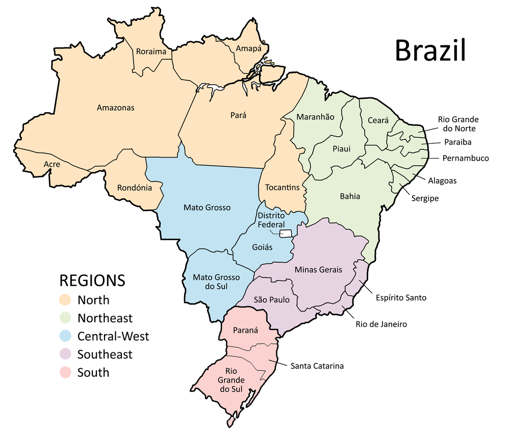 Template Brazil Map 21 Familysearch