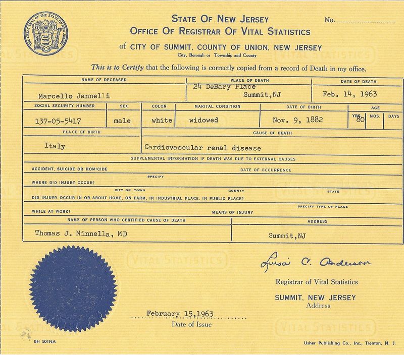 New Jersey Birth Certificate 2019 TUTORE ORG Master of Documents
