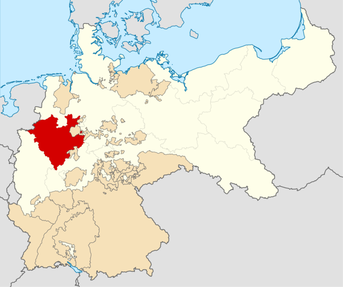 ドイツ帝国-プロイセン - ヴェストファーレン州（1871年）。svgです。p>